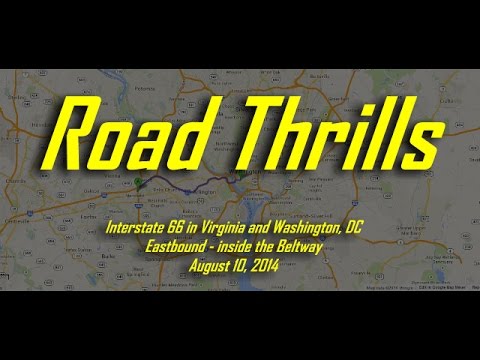 Interstate 66 in Virginia and Washington, DC - Eastbound inside the Beltway