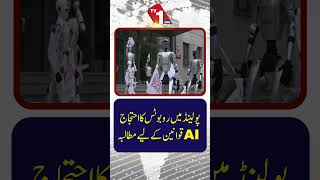پولینڈ میں روبوٹس کا احتجاج، مصنوعی ذہانت (AI) کے لیے واضح ضوابط کا مطالبہ