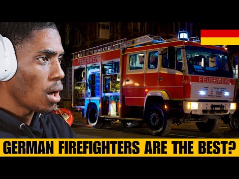 American Reacts to German Firefighters Fire Drills Training