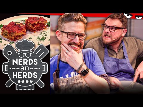 Video Thumbnail: „Wieso ist das jetzt BUTTER?!“ | Das Lasagne-Duell | NERDS AN HERDS mit Eddy, Schröck, Mel & Antje
