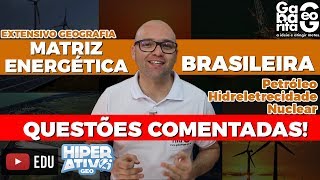 🔴 AO VIVO | Exercícios de Geografia do Brasil  - Matriz Energética Brasileira