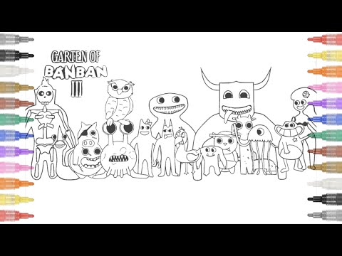 Garten Of Banban Chapter 3 New Coloring pages/Color All New Monsters /Cartoon - On&On [NCS Release]