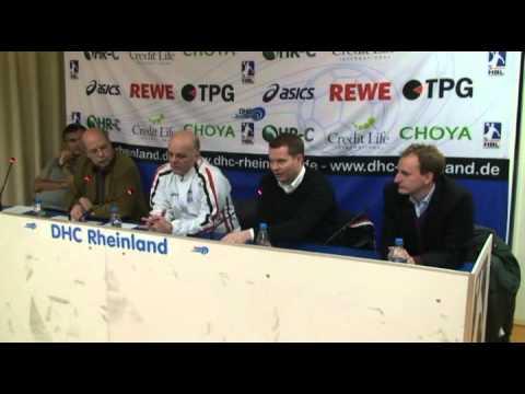 DHC Rheinland - MT Melsungen 31:24 (15:13) Pressekonferenz am 13.2.2011
