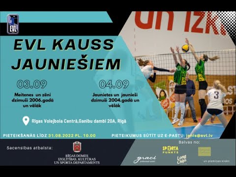 EVL Youth cup 04.09.2022 - 1.laukums