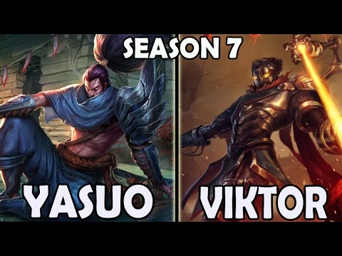 SKT T1 Faker YASUO vs VIKTOR MID Ranked Korea Pre Season 7