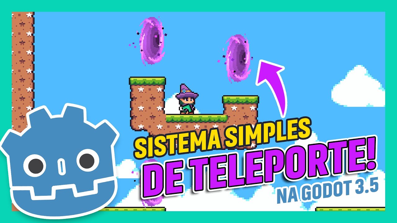 Como CRIAR um sistema SIMPLES de TELEPORTE na Godot 3.5