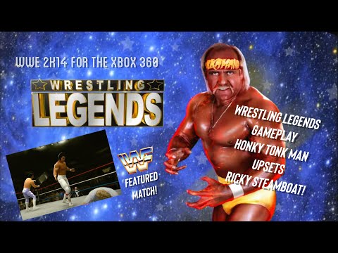 WWF 2K14 Wrestling Legends Gameplay - Ricky Steamboat Vs  Honky Tonk Man - Title Stolen!