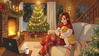 Holiday Home Ambience 🕯️ Warm Lofi for Stress Relief & Cozy Nights ~ Christmas Lofi Beats