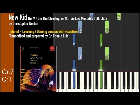 ABRSM G7 C1 | New Kid | C. Norton | Learning/Gaming version (slow) | Visualizer