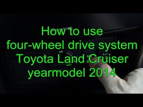 How to use 4x4 four wheel drive system Toyota Land Cruiser Prado year models 2014 to 2020