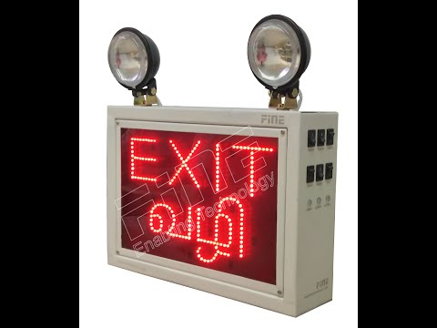 Fine Industrial Emergency Exit Light With LED Sign