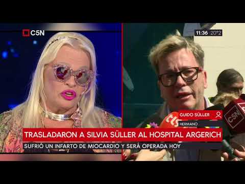 Silvia Süller sufrió un infarto y será operada hoy