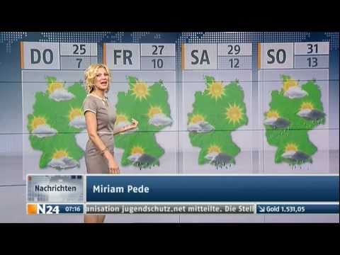 Miriam Pede mit dem N24 Wetter am 01.06.2011