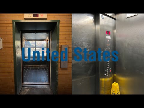 Epic Motor! Crappy United States Hydraulic Elevator - Locust St Garage - Santa Cruz, CA