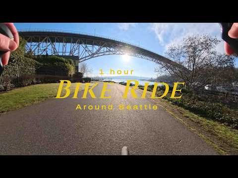 A One Hour Bike Ride in Seattle | ASMR Road Bike Ride
