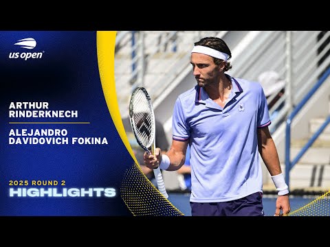 Arthur Rinderknech vs. Alejandro Davidovich Fokina Highlights | 2025 US Open Round 2