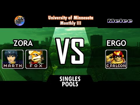 UoM-M3: Melee Pools - Zora (Marth, Fox) vs. Ergo (Captain Falcon)