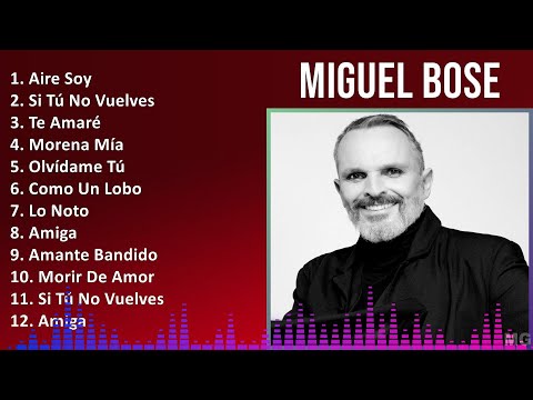 Miguel Bose 2024 MIX Las Mejores Canciones - Aire Soy, Si Tú No Vuelves, Te Amaré, Morena Mía