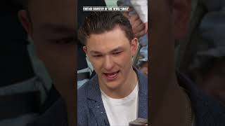 Schaefer shows emotion after learning he won the Calder Trophy ????