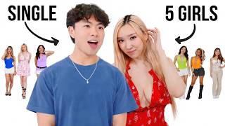 1 Guy vs 5 Instagram Models Blind Dating