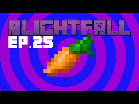 Finding Carrots + God Mode Weapon. Technic Blightfall Modpack #25