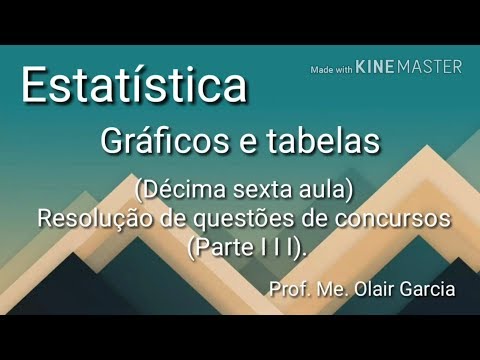 Gráficos e tabelas (Décima sexta aula - Resolução de questões de concursos - Parte III)