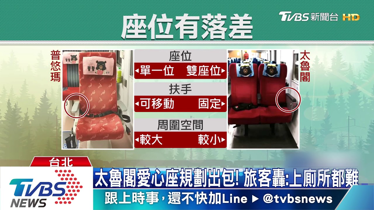 太魯閣愛心座規劃出包! 旅客轟:上廁所都難