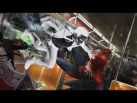 Spider-Man Vs. Mr. Negative Train Fight - BOSS BATTLE (PS5)