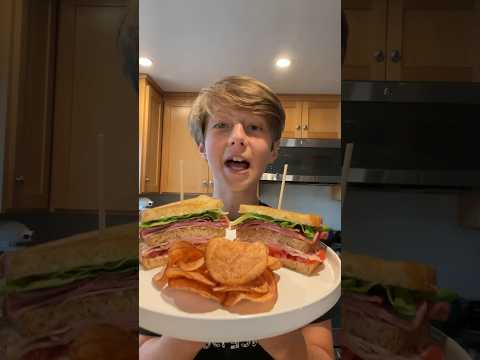 Club Sandwich! w/ olipop 🍋#trending #shorts #fyp #viral #cooking #food #chef #recipe #sandwich