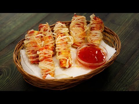Paneer Thread Roll - Noodles Threaded Panner Starter Recipes CookingShooking
