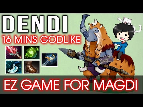 Dota 2 Dendi Magnus - 16 Mins GODLIKE - EZ Game for Magdi