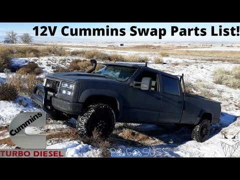 GMT-400 12V Cummins Swap OBS Chevy Parts List