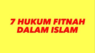 Download lagu 7 Hukum Fitnah Dalam Islam mp3