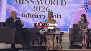 Miss World 2026 Joheirry Mola Kunjungi Indonesia, Steve Morley Puji Peluang Indonesia Raih Mahkota