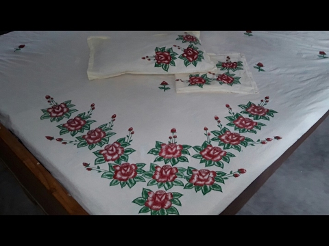 Bedsheets painting idea Video