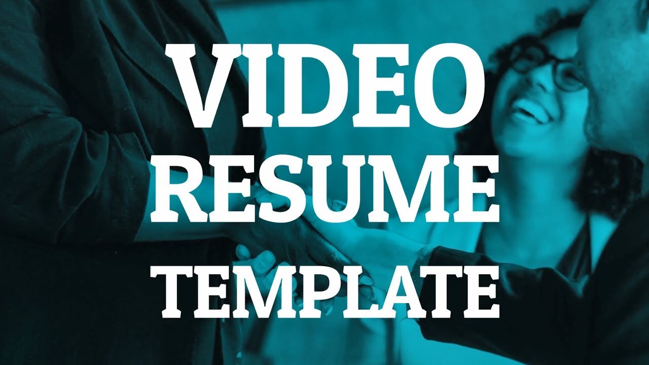Video Resume Template (Editable)