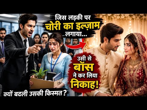 जिस लड़की पर चोरी का इल्ज़ाम लगाया... उसी से बॉस ने कर लिया निकाह! 😱 | Emotional Muslim Love Story