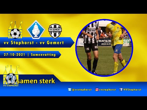 vv Staphorst - vv Gemert | KNVB Beker | 27-10-2021 | Samenvatting