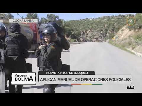 Cochabamba cercada: Policía reporta nueve puntos de bloqueo que afectan el transporte de pasajeros