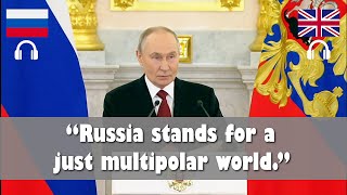 Putin’s Address to New Foreign Ambassadors at the Kremlin | RU-EN