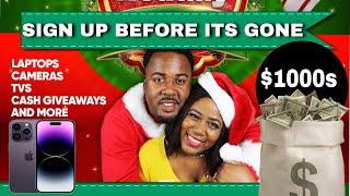 SIGN UP ASAP BEFORE ITS ALL GONE - FREE MONEY, Laptops, Phones, TVs | HINTONS HOLIDAY GIVEAWAY