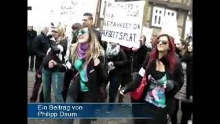 preview picture of video 'Frankenberg: Demonstration gegen die Verlängerung der Sperrstunde'