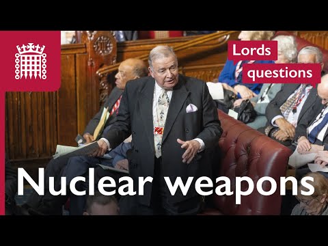 Lords questions on nuclear weapons testing