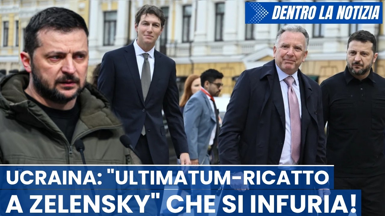 Deputato ucraino: "USA danno ultimatum a Zelensky. Pace o accusa di corruzione!"  Lui si infuria!