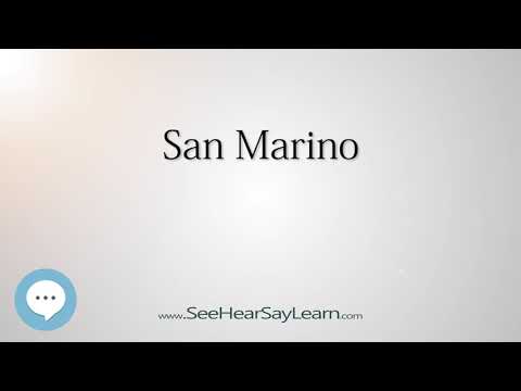 San Marino (How to Pronounce Cities of the World)💬⭐🌍✅