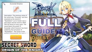 Ragnarok Eternal Love Origin of the Knight Full Quest Guide