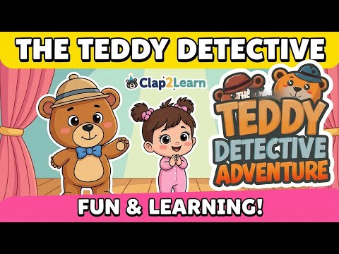 The Great Teddy Detective Adventure| Clap to Learn