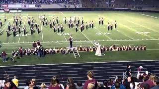 preview picture of video 'Papillion LaVista Marching Band ROCKS During their Halftime Show'