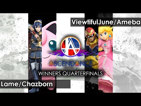 Smash 4: Lame/Chazborn  V ViewtifulJune/Ameba  - Ascendance 36 Tournament SSB4