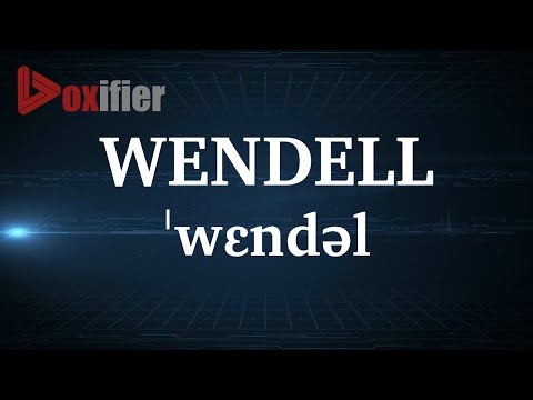 English Pronunciation of Wendell - Voxifier.com